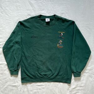 Vintage Asics Green 1999 Disney/Ronald McDonald crewneck, size medium